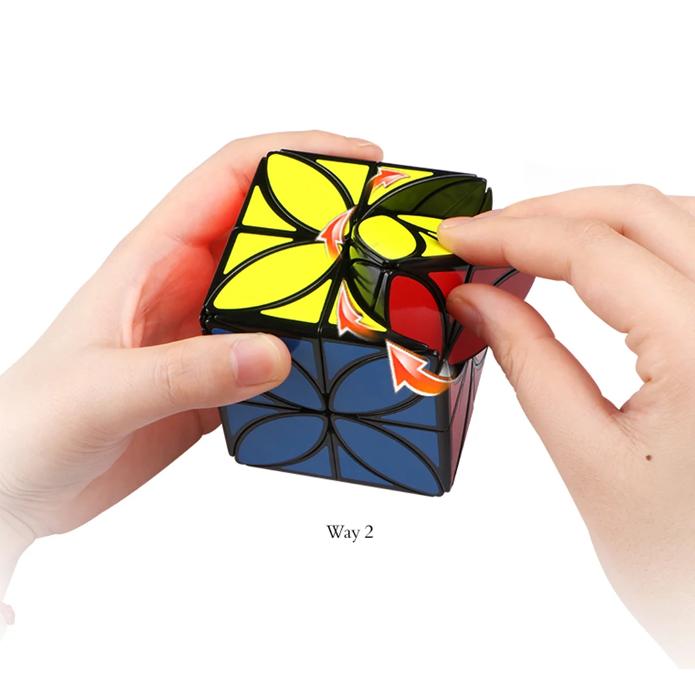 Куб Qiyi в виде клевера магический куб 4 листа скоростной необычная форма Magico