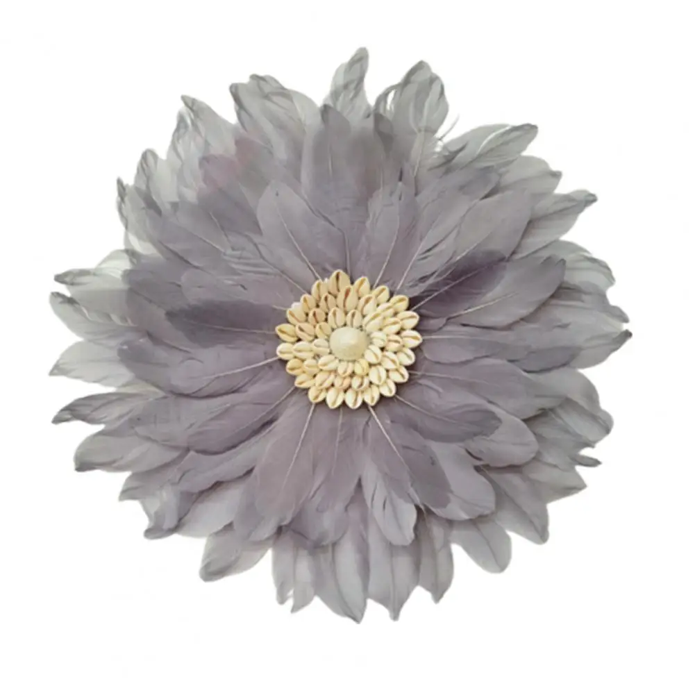 

Wall Hangings Decor Decorative Feather Flower Shape Sea Snail Wall Hangings for Children Room