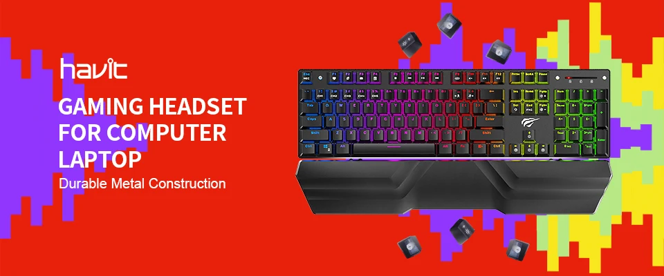 Havit игровая мышь 12000 dpi Проводная мышь с 14 программируемыми кнопками сменные боковые пластины, 2 Сменные правые пластины