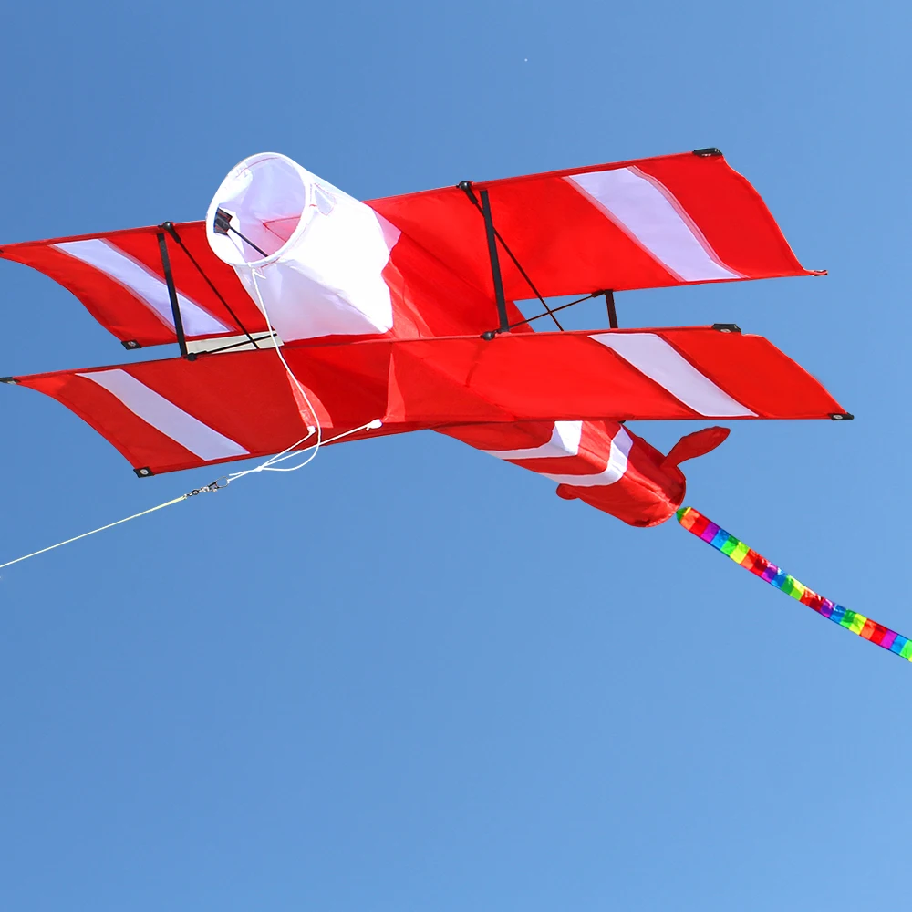 

Новый высококачественный 3D Однолинейный красный воздушный змей, спортивный пляж с ручкой и шнурком, легко летать, Фабричный магазин