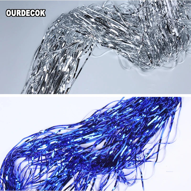 Фотофон с бахромой из золотистой фольги 1x2 метра|decorative decorative|decoration birthday partydecoration