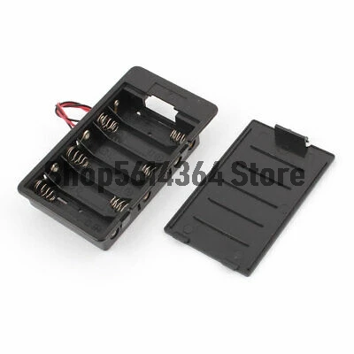 

5.7" 2-Wire In Series 6 x 1.5V AA Battery Holder Box Storage Case