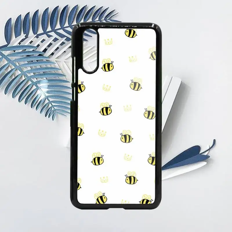 

Cute cartoon bee animal Phone Cases PC For Samsung galaxy S note 8 9 20 10 e lite2019 plus pro ultra