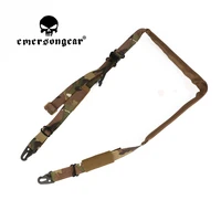 emersongear tactical double point adjustment gun sling strap hunting army harnesses bungee ak rifle belt airsoft shooting nylon