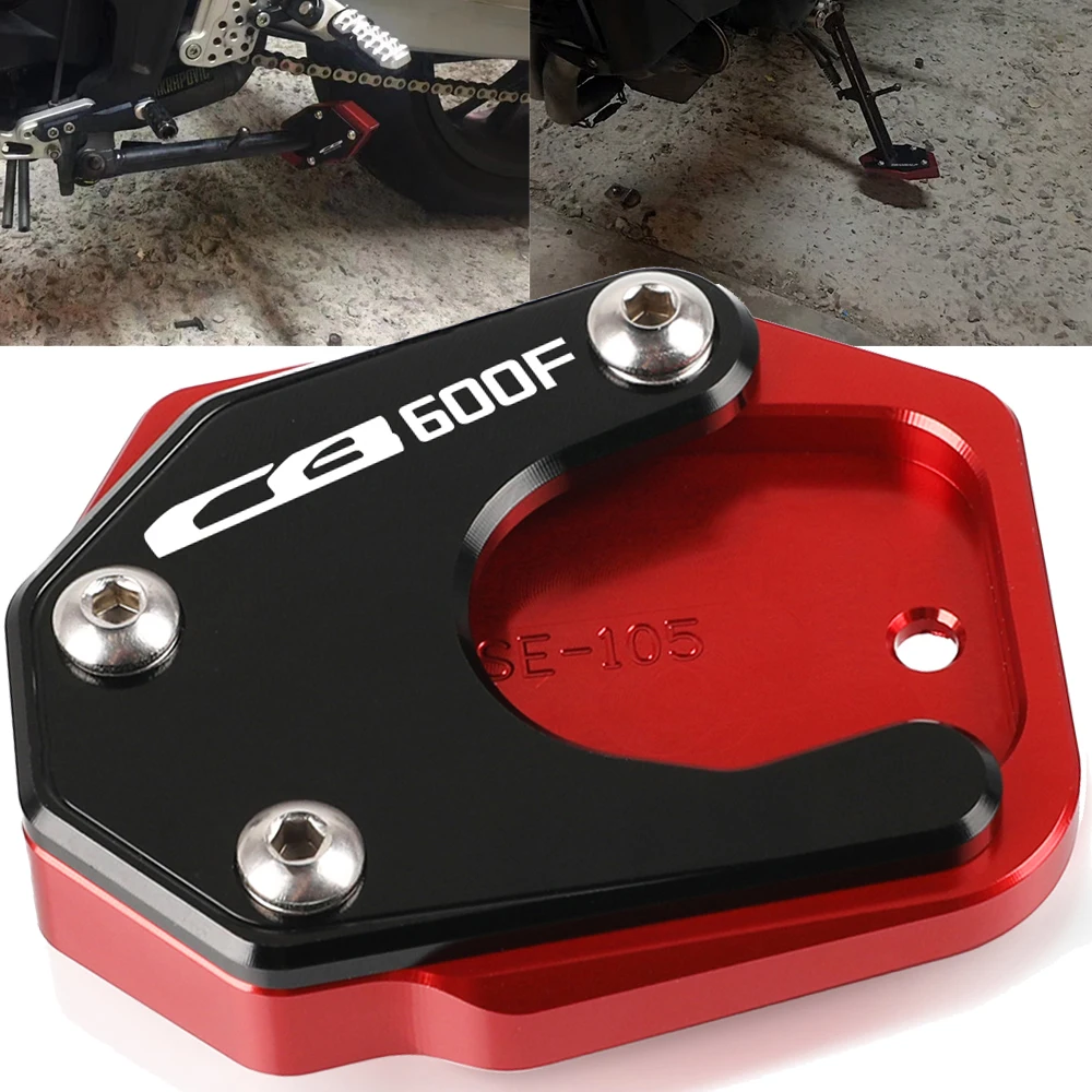 

For HONDA CB600F HORNET 2007 2008 2009 2010 2011 2012 2013 Motorcycle Side Stand Enlarger Plate Kickstand Enlarge Foot shelf