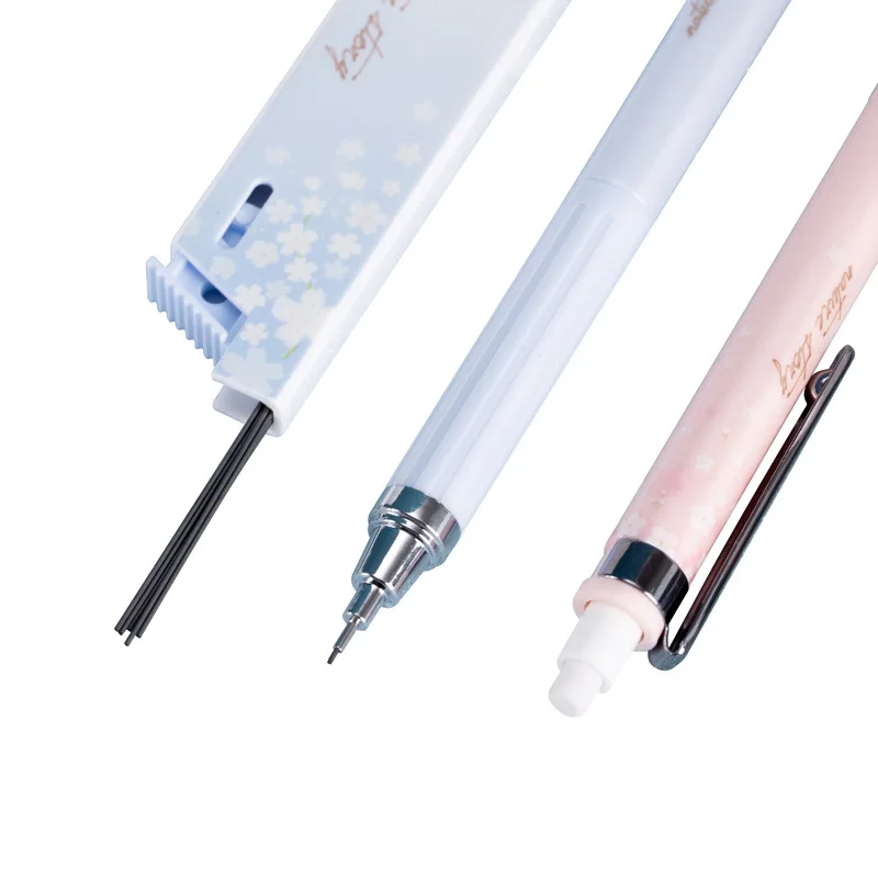 

Deli 33125 Automatic Pencil Cute Fresh Student Press 0.5 Pencil 6 Piece Suit Set