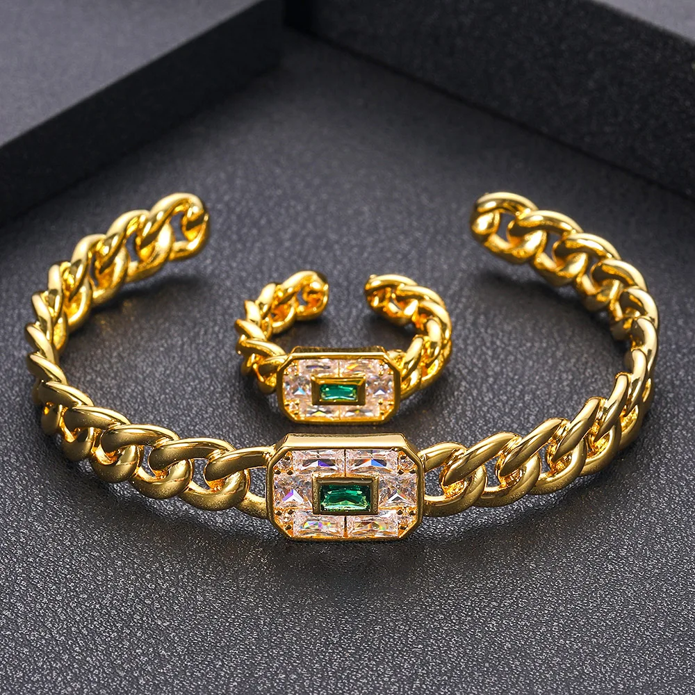 Роскошные наборы колец и браслетов jankelly модные свадебные ювелирные из Дубая для