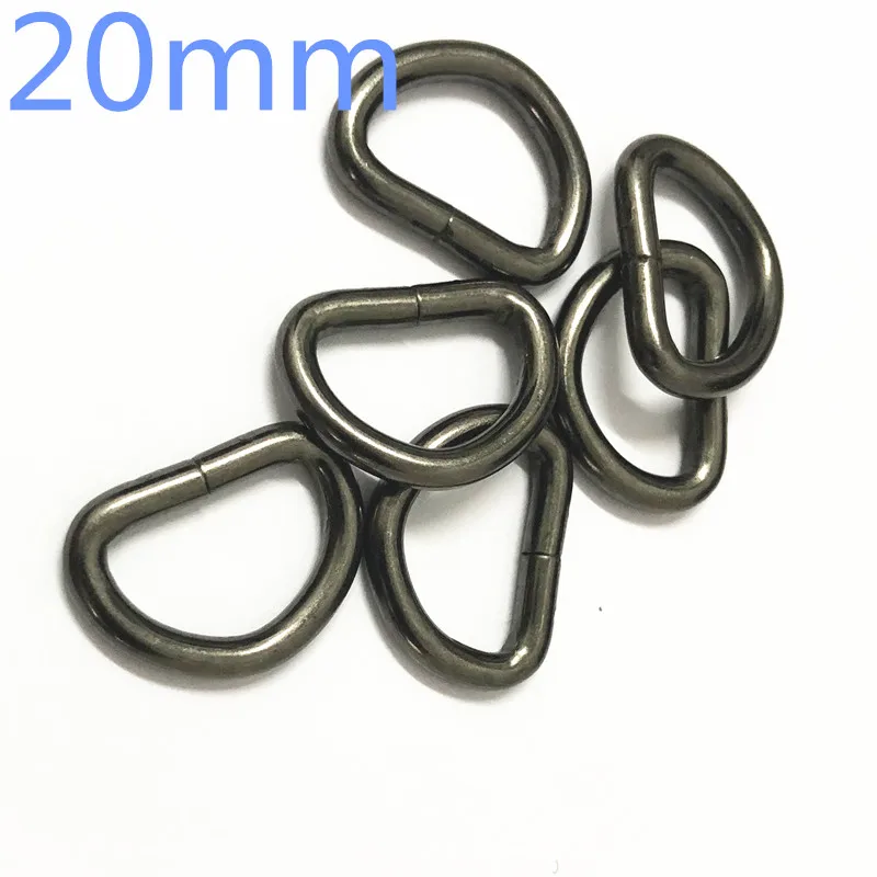 Металлические D образные пряжки Dee полукруглая застежка несварное полукольцо