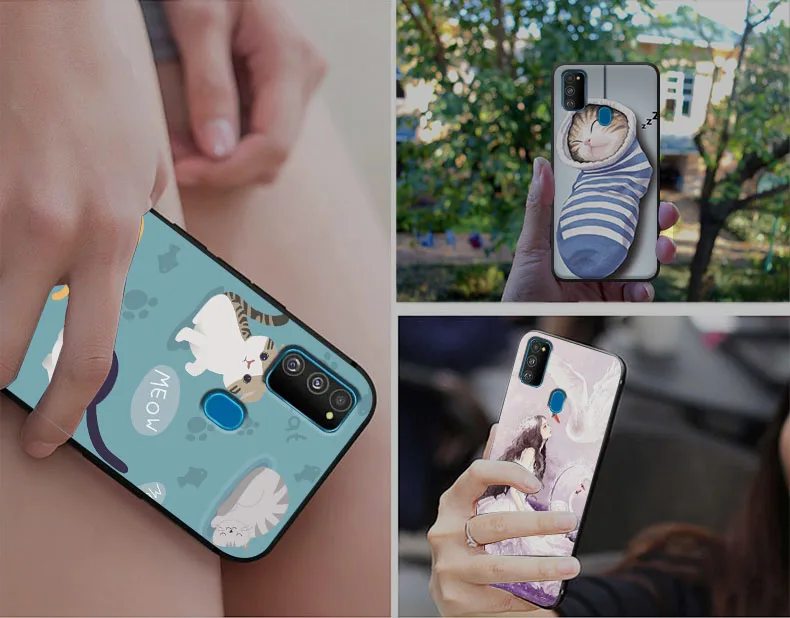 6,4 ''для samsung M30S чехол силиконовый мягкий черный чехол для телефона для samsung Galaxy M30S чехол m30s M 30S Fundas TPU задняя крышка