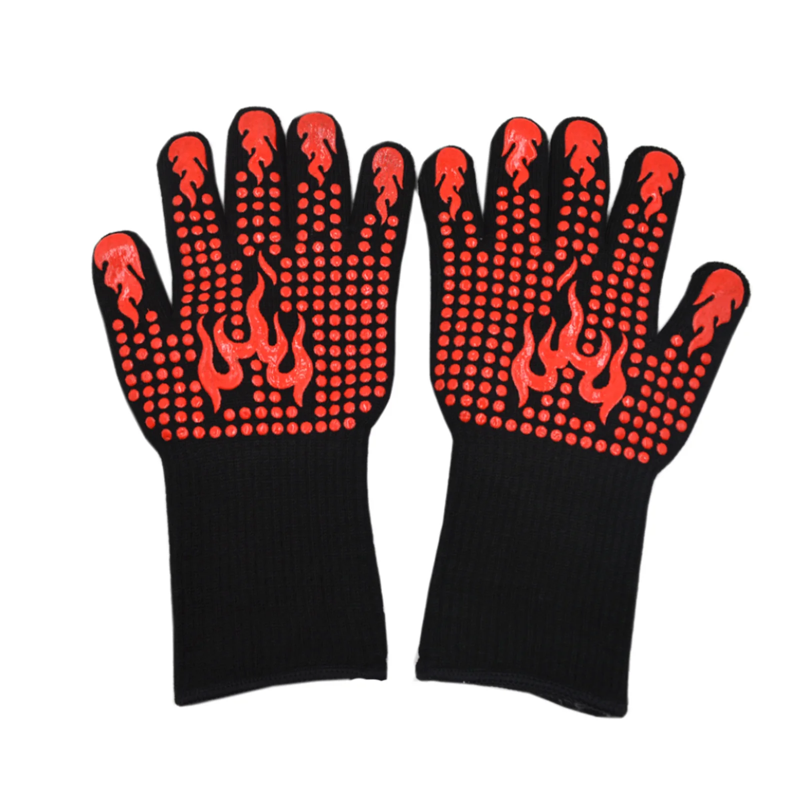 

Перчатки для барбекю, термостойкие силиконовые Нескользящие перчатки для духовки, перчатки для приготовления выпечки, барбекю, духовки, ог...