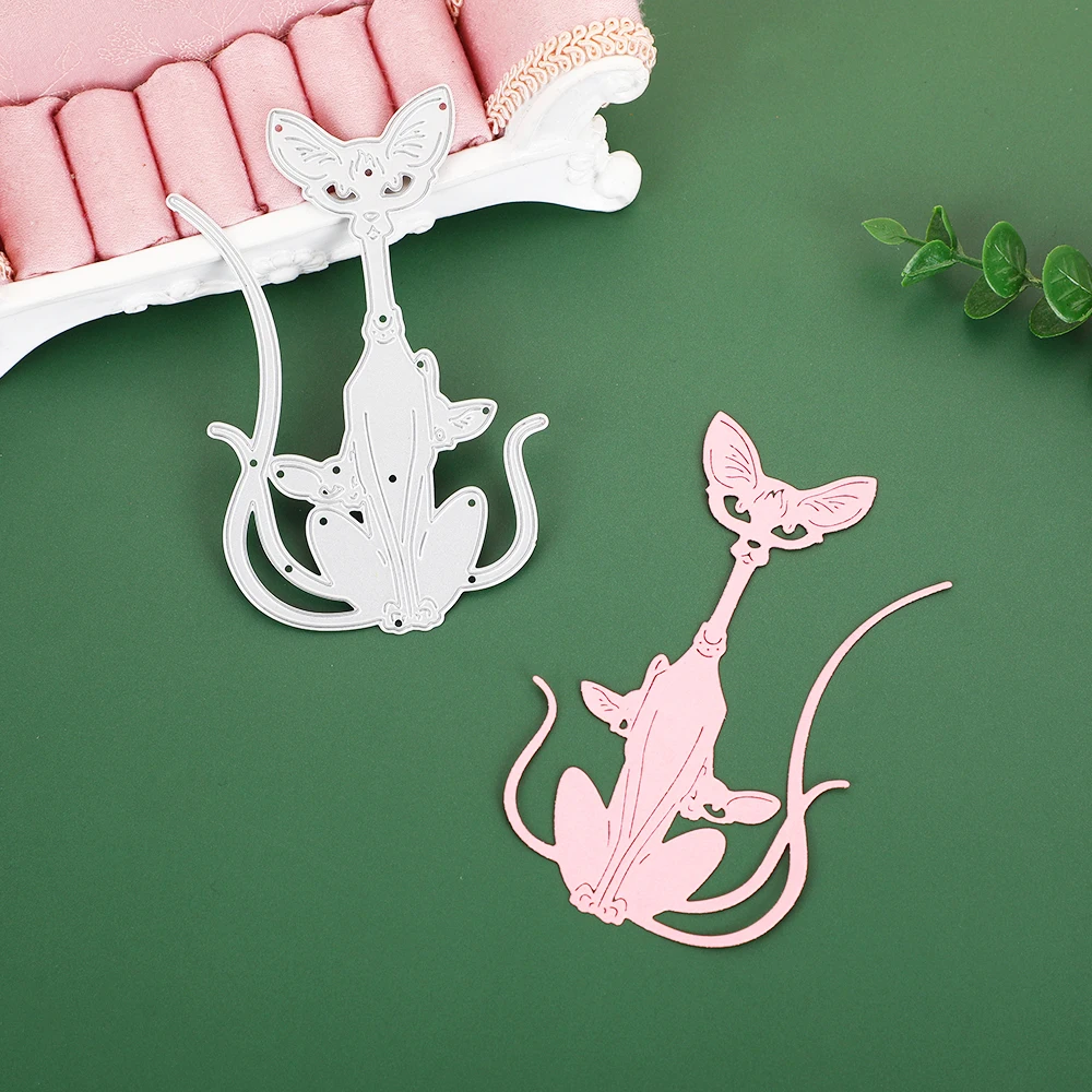 

Fairy Cat Dies Scrapbooking Metal Cutting Die Album Paper Cards Decorative Crafts Embossing Folder Stamping Stencil DIY Mold