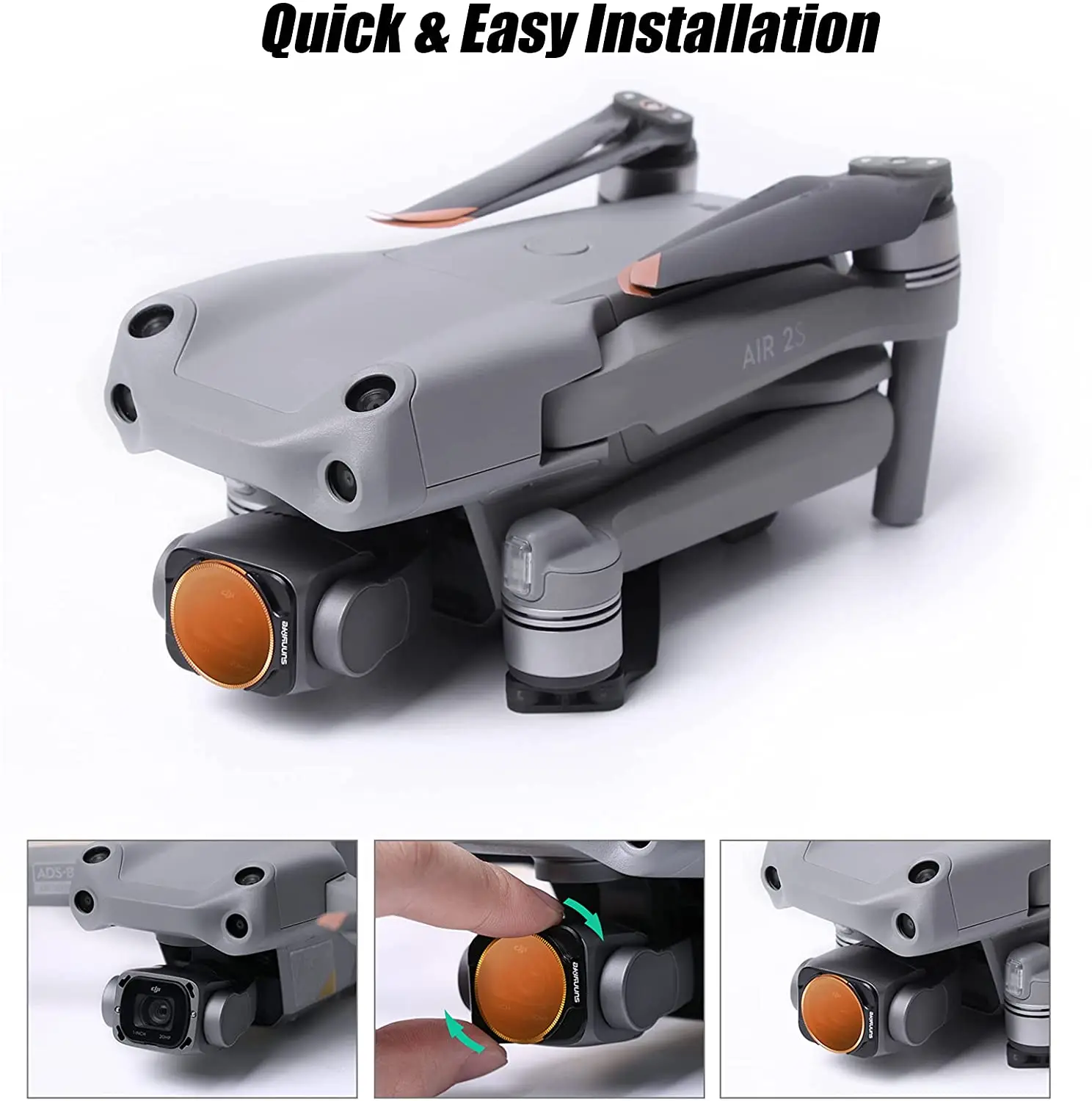 

Mavic Air 2s ND Filter Set for DJI Air 2s Accessories, MCUV CPL Camera Lens Filter Sets (ND8/PL+ND16/PL+ND32/PL+ND64/PL)