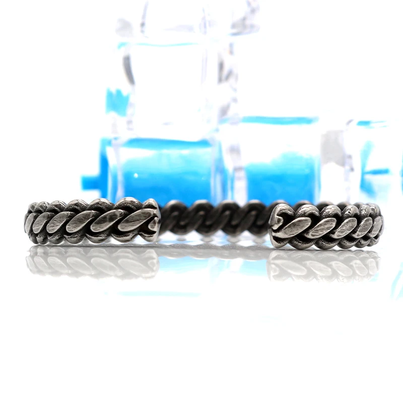 KLDY мужской браслет с узлом из нержавеющей стали крученый на запястье viking Ретро