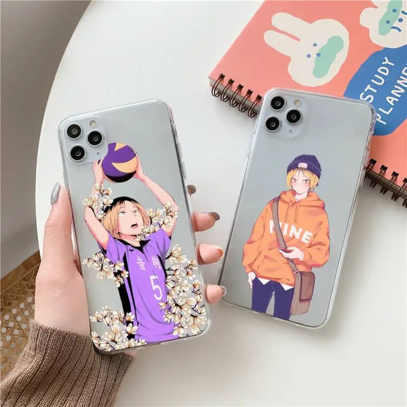 

Kenma Kozume Haikyuu!! Phone Case Clear Transparent for iPhone 11 12 13 mini pro XS MAX 8 7 6 6S Plus X 5S SE XR 2020