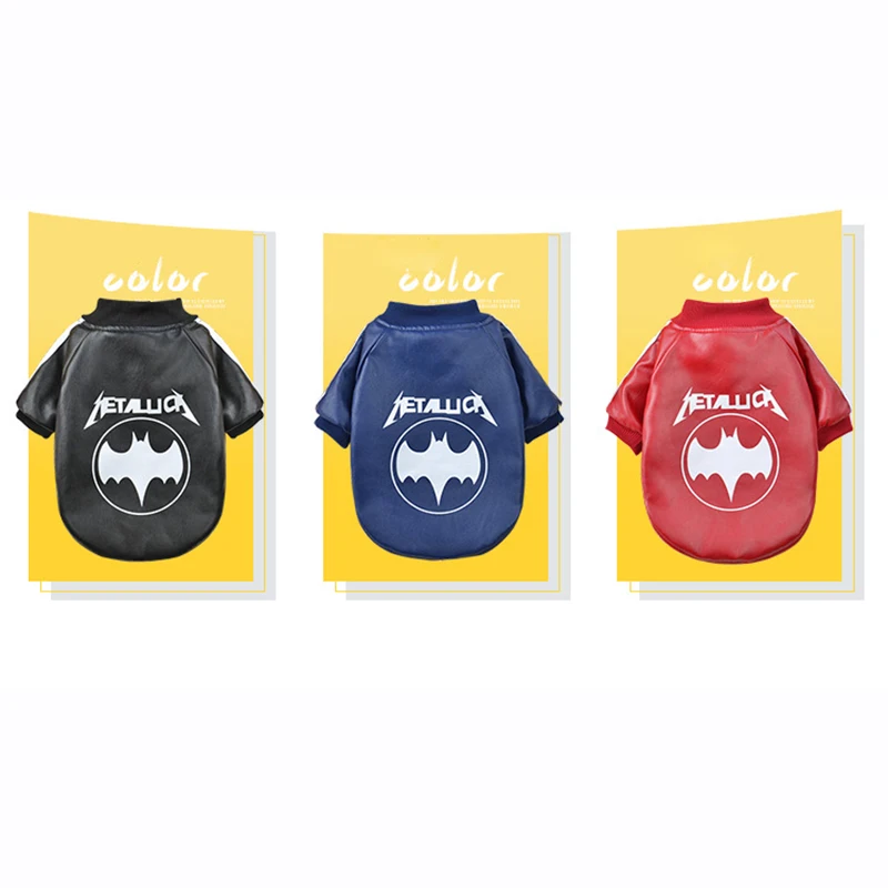 Кожаная одежда для собак Зимнее пальто водонепроницаемые куртки маленьких