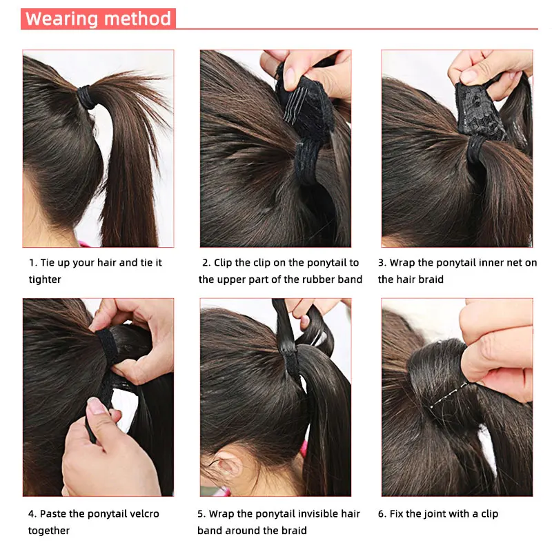 

WIT Blonde Black Human Hair Balayage Ponytail Extensions Real Human Hair Natural Pony tail Clip Ins Machine Made Remy Brazilian