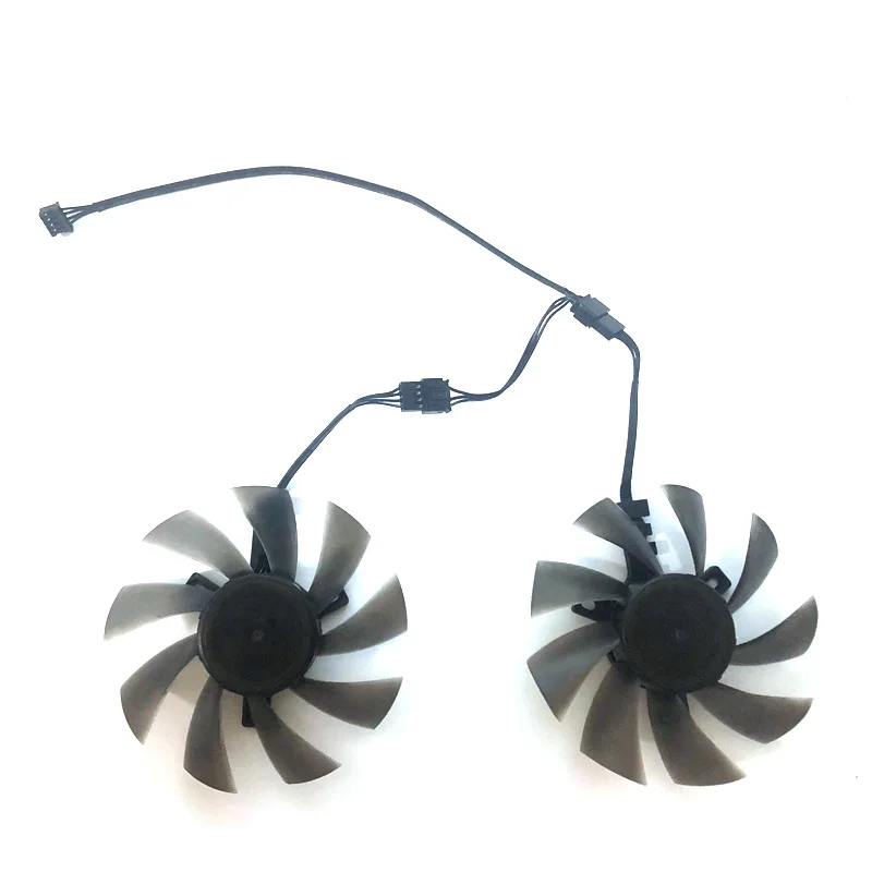 

2PCS brand new DIY T129215BU DC 23V 0.50A 4pin 80mm graphics card cooling fan replacement accessories for Gigabyte GTX 1050 1060