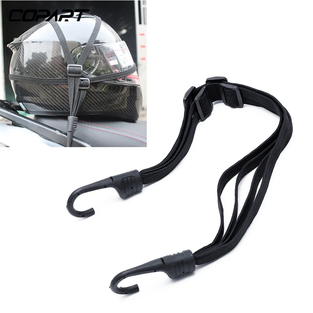 

2 Hooks Motorcycle Helmet Straps Motorcycle Accessories Luggage Retractable Elastic Rope Fixed Strap Motos Helmet Luggage Net