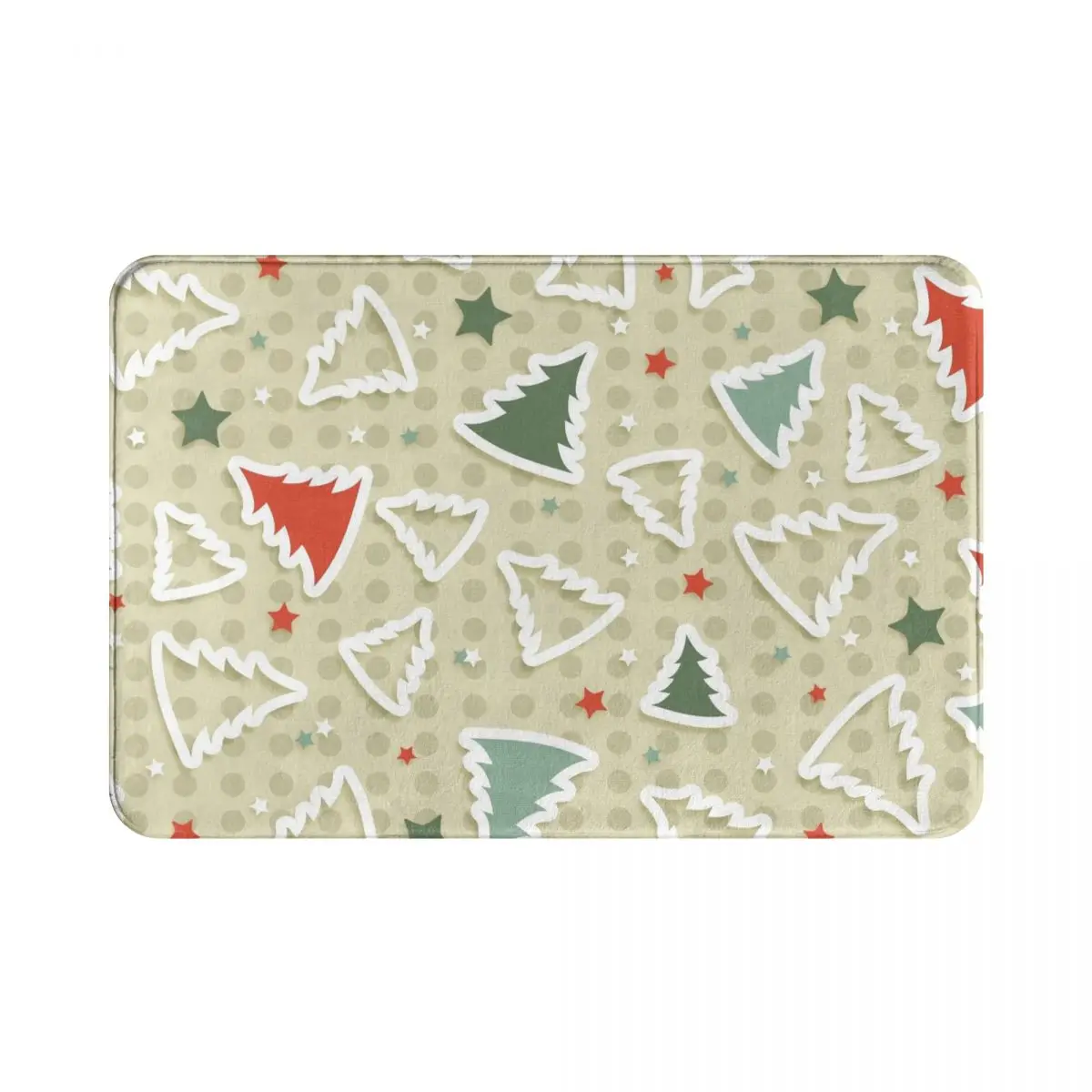 

40cmX60cm Christmas Tree absorbent non-slip door mat bath mat floor mat
