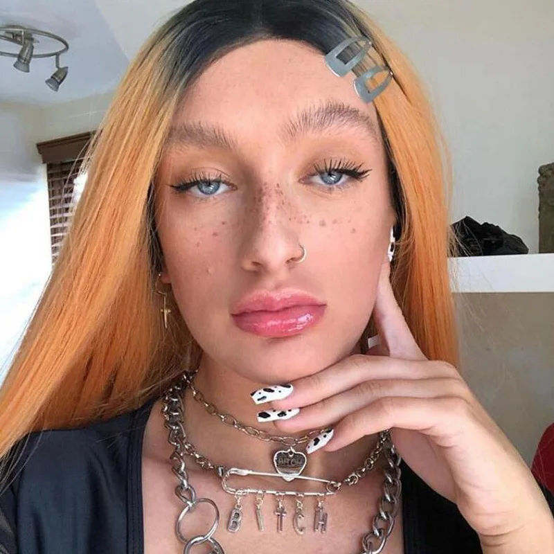 Модный Оригинальный чокер Харадзюку с ангелом/надписью на удачу для женщин цепь