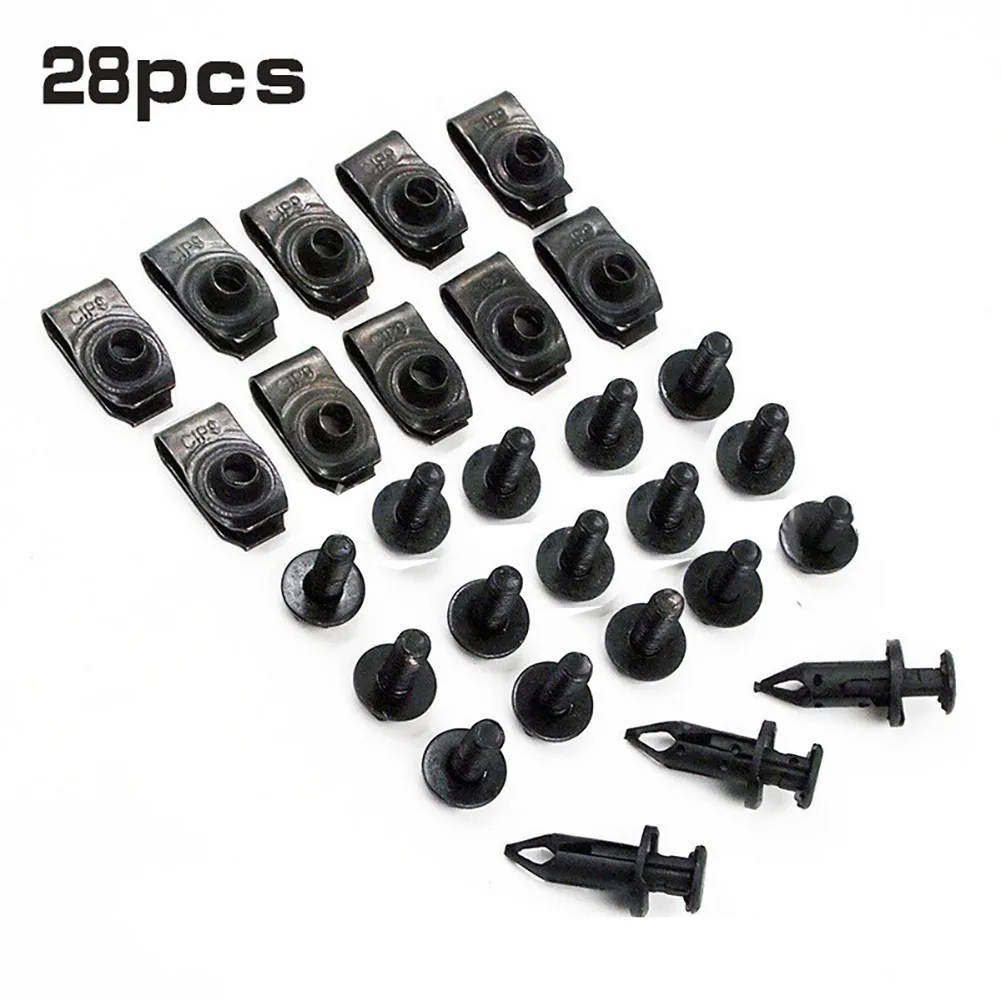 

Screw U-nut Clip Rivet Splash Shield Black Bumper Fasteners Guard Hardware