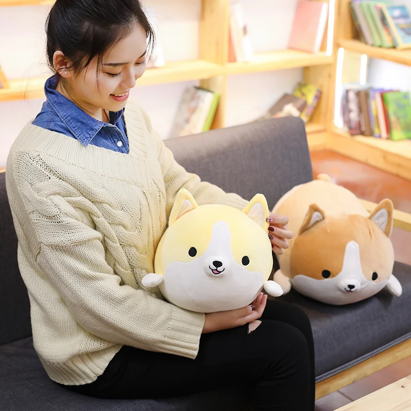 

35cm Cute Corgi Dog Plush Toy Stuffed Soft Animal Cartoon Pillow Lovely Christmas Gift for Kids Kawaii Valentine Present