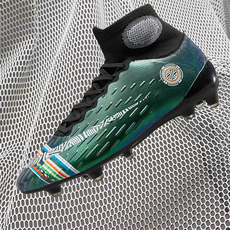 Harga R.Xjian Sepatu Olahraga Kuku Rusak Latihan Belat Anak Laki-laki Pergelangan Kaki Tinggi Luar Ruangan Sepatu Pria Profesional Sepatu Sepak Bola Kuku Panjang