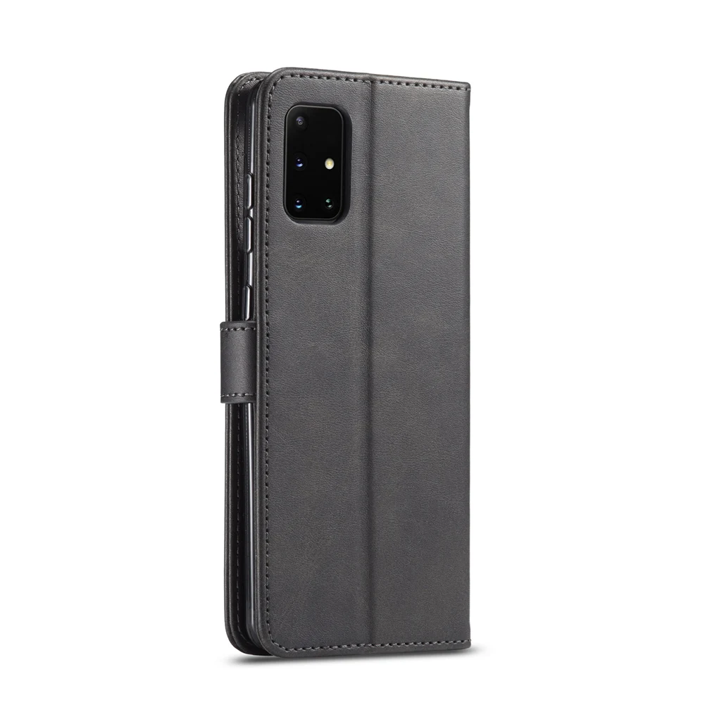 

Calf Patterned Phone Cover for Samsung Galaxy A51 (4G) /PU leather Phone Shell with Shockproof Function