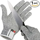 Охотничьи перчатки с полными пальцами, пищевые, 5, дышащие, с защитой от порезов, ручная посуда, защита для рук мясника