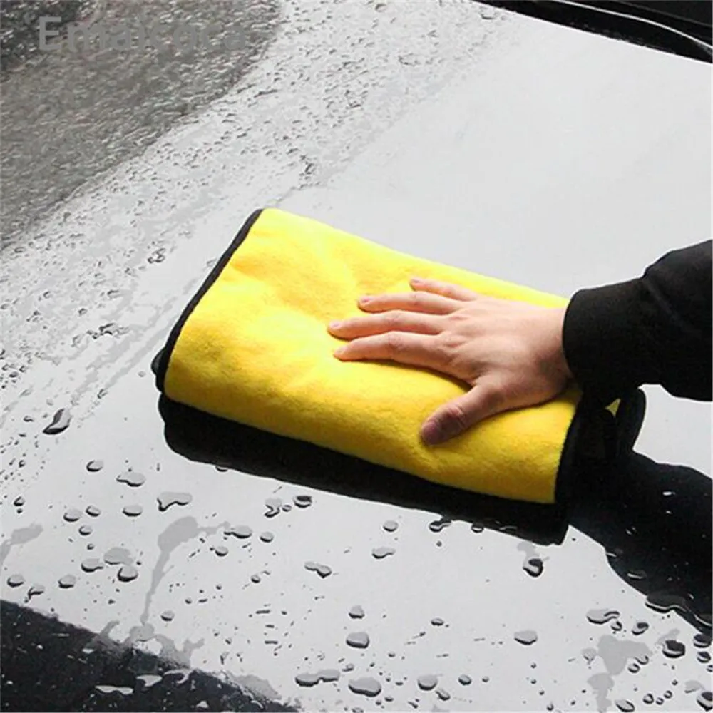 

Super Absorbent Car Wash Microfiber Towel Car Cleaning Drying Cloth Large Size 30*30cm Hemming Car Care Cloth Detailing Towel