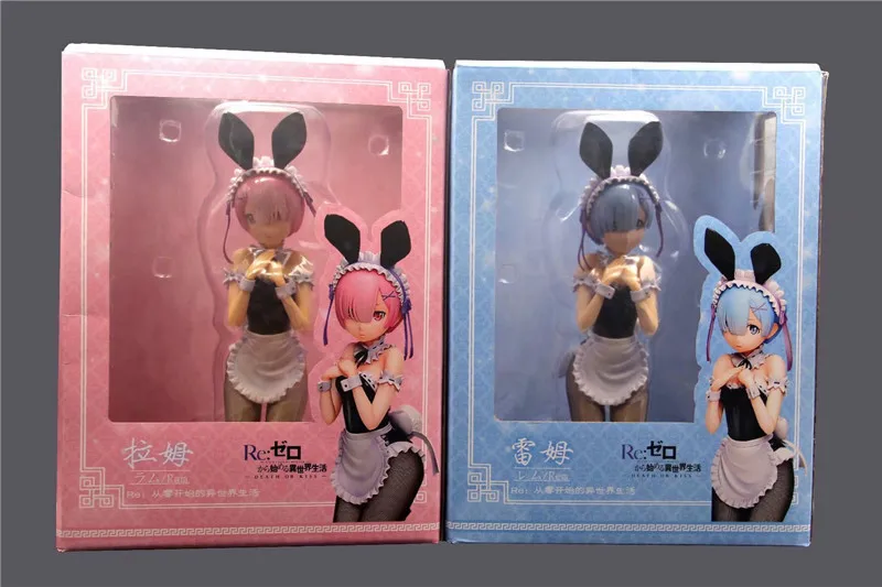 Re: жизнь в другом мире от Zero Rem/Ram Bunny Ver. ПВХ кролик девочка кукла Фигурка Коллекция Модель игрушки