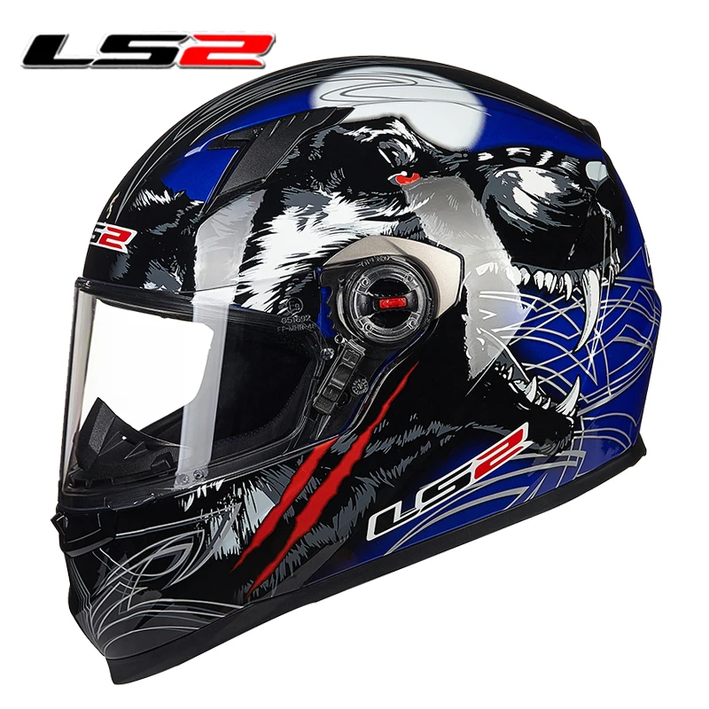 LS2 FF358 Полнолицевой мотоциклетный шлем Casco Moto Man ls2 со съемной и моющейся