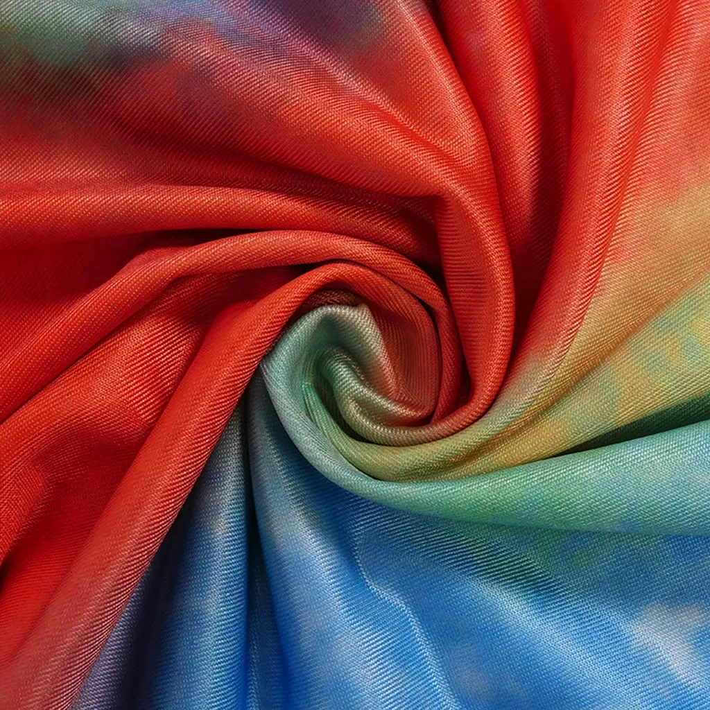 

Women's Sexy Sleeveless Tie-Dye Round Neck Slim Multicolor Sheath Mini Tank Hip Dress 2021 Summer Casual Party Dresses