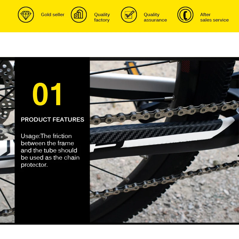Новый лист против царапин наклейки на велосипедную цепь из воловьей кожи MTB