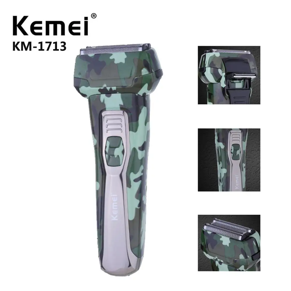 Kemei электробритва для мужчин 4 лезвия возвратно поступательные бритвы сетчатое