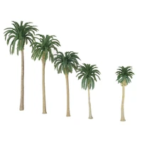 20 pieces 1150 fake model coconut trees for mini street train ornament 7cm