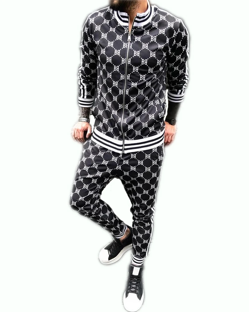 Новинка мужской спортивный костюм 3D 2 шт./компл. компрессионный для тренажерного