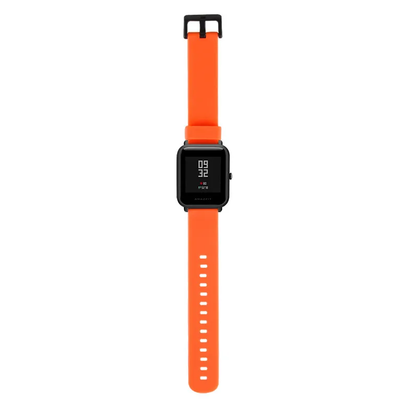 Ремешок 20 мм из мягкого силикона для Xiaomi Huami Amazfit Bip маленький браслет наручных