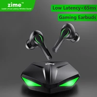 zime winner gaming earbuds 65ms low latency tws bluetooth earphone with mic bass audio sound positioning pubg wireless headset