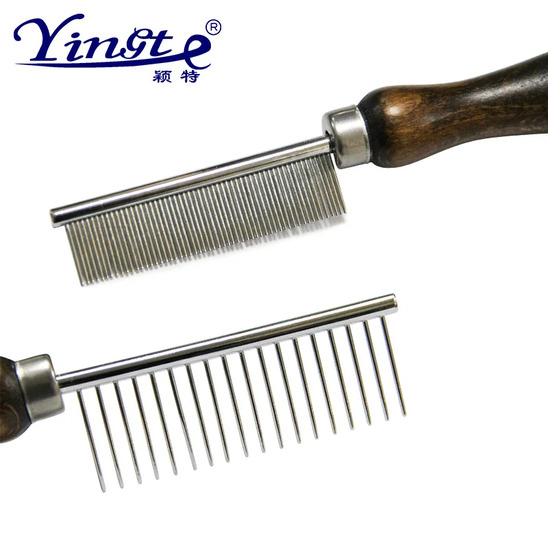 Pet из орехового дерева блохи для вычесывания вшей собаки кошки Groming инструменты