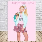 GFUITRR Jojo Siwa фотография фон для девочек первый день рождения виниловый фото фон Розовые Обои