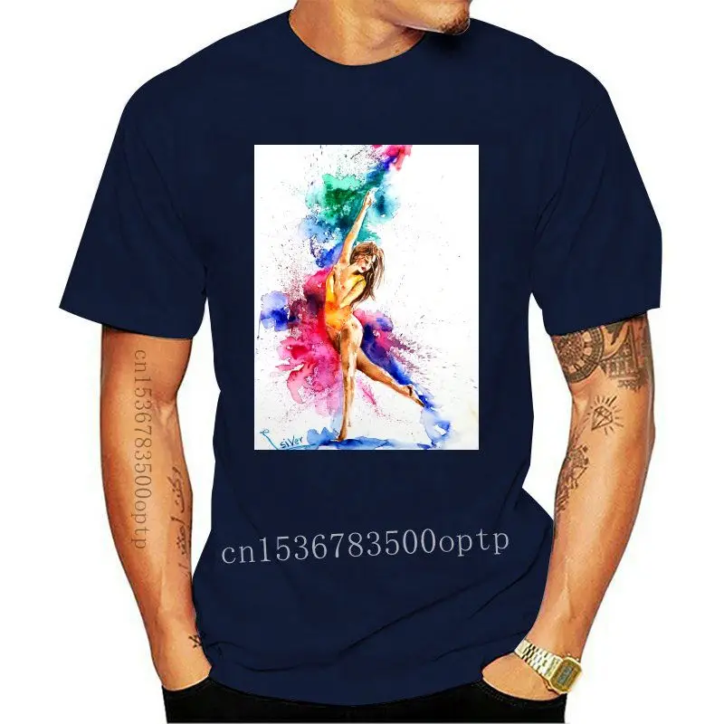 

New WVIOCE Ink Style Gymnastic Girl Print Ladies White T-shirt Women Oversized Casual Short Sleeve Fashion Street Modal Female T