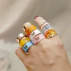 Новинка 2021, модные женские кольца в форме бабочки с отверстиями, парное кольцо на палец, серебряное металлическое ювелирное изделие, аксессуары дружбы, подарок