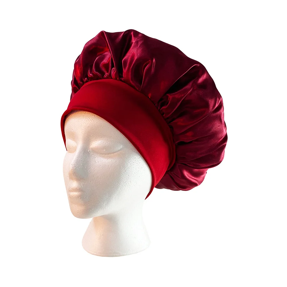 

Fashion new solid color muslim turban hat for ladies soft stretch satin inner hijab caps women headdress wrap head hijabs cap