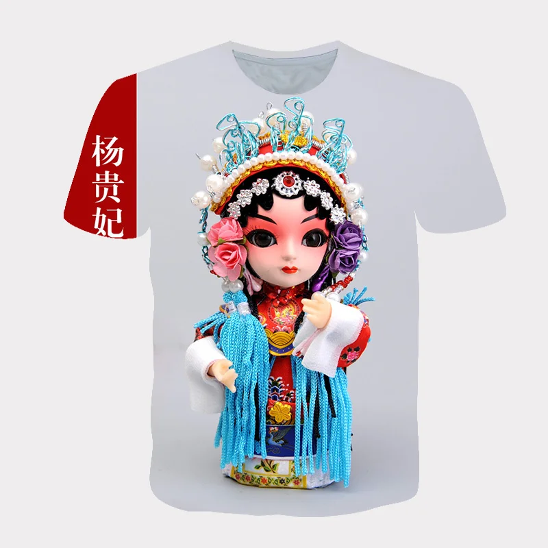 

2021 Kids Boys & Girls Summer T-shirt 3D Chinese Style Printed T-shirt Fashion Retro Casual Pullover 4T-14T