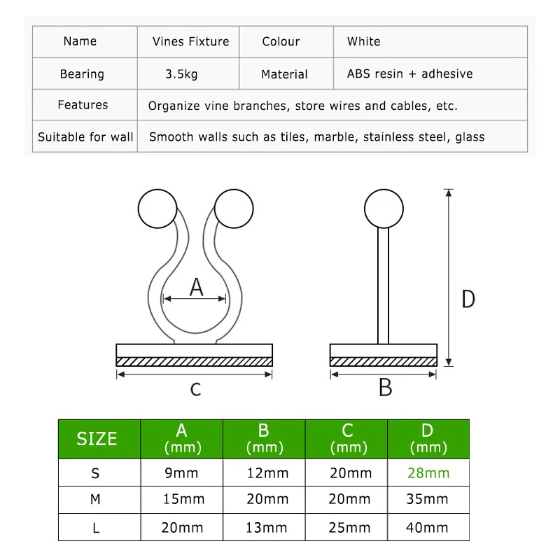 20/50 шт домашнее садовое растение лозы завязанная Пряжка фиксированный Крепежный