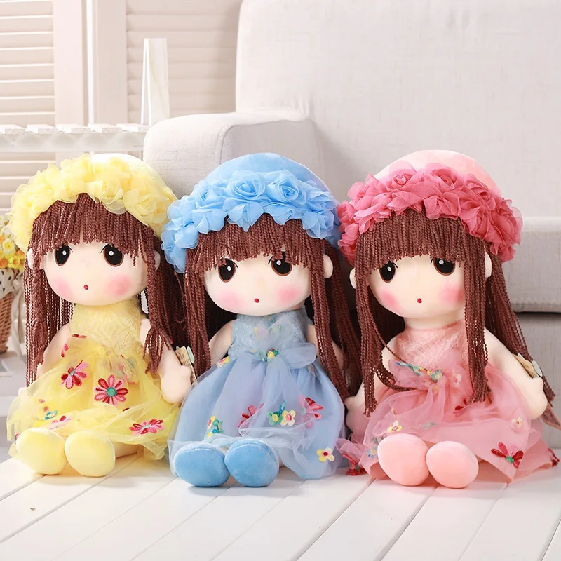 

35CM Little Princess Plush Toy Girl Flower Fairy Doll Girls' Best Birthday Gifts Colorful Cute Doll Plush Toys
