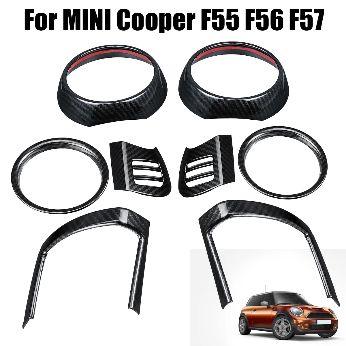Крышка вентиляционного отверстия для BMW MINI Cooper F55 F56 F57 углеродное волокно