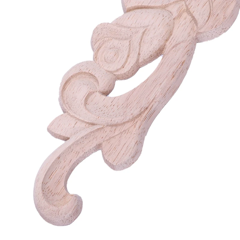 Мода-30*7 см деревянный резной угловой Onlay аппликация Декор Мебель ремесло