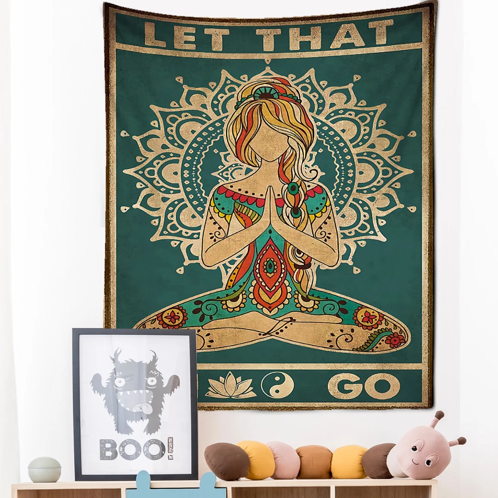 Статуя Будды 7 чакр мандала хиппи психоделическая Йога Настенная подвеска